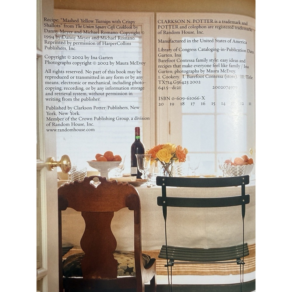 Ina Garten Barefoot Contessa Lot Of 3 Cookbooks Back to Basics, Family Style.. - Picture 11 of 16